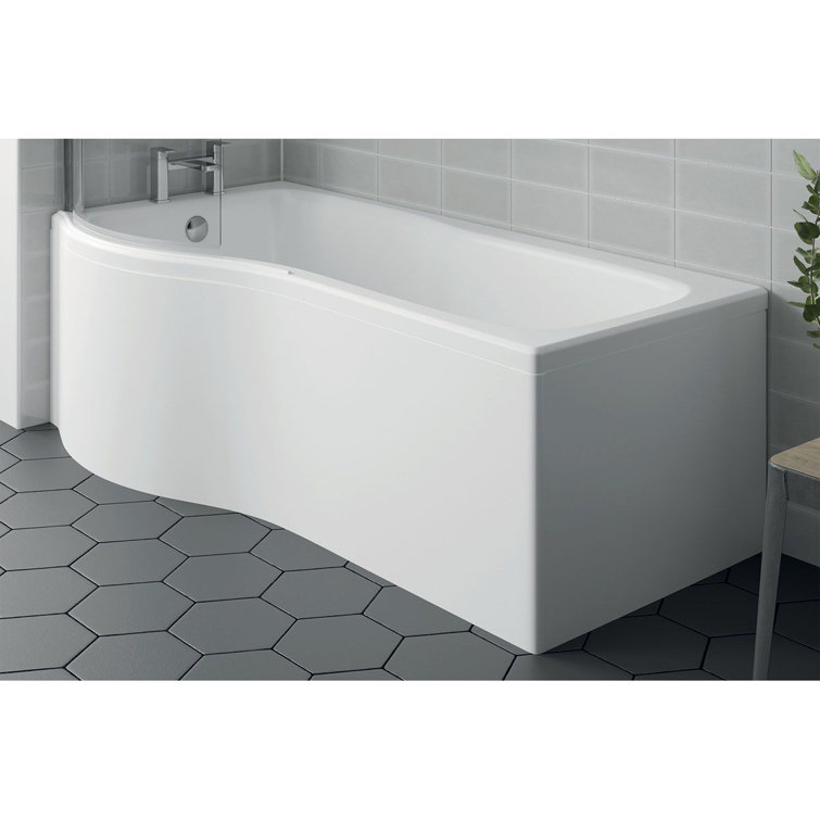 Belfry Bathroom Oblique 1500Mm P Shaped Front Panel | Wayfair.co.uk